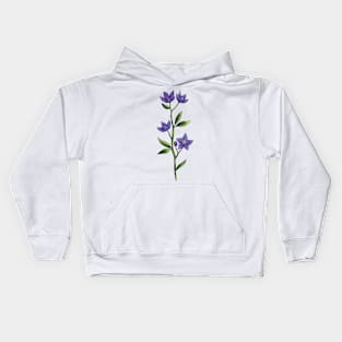 Purple Wildflower Kids Hoodie